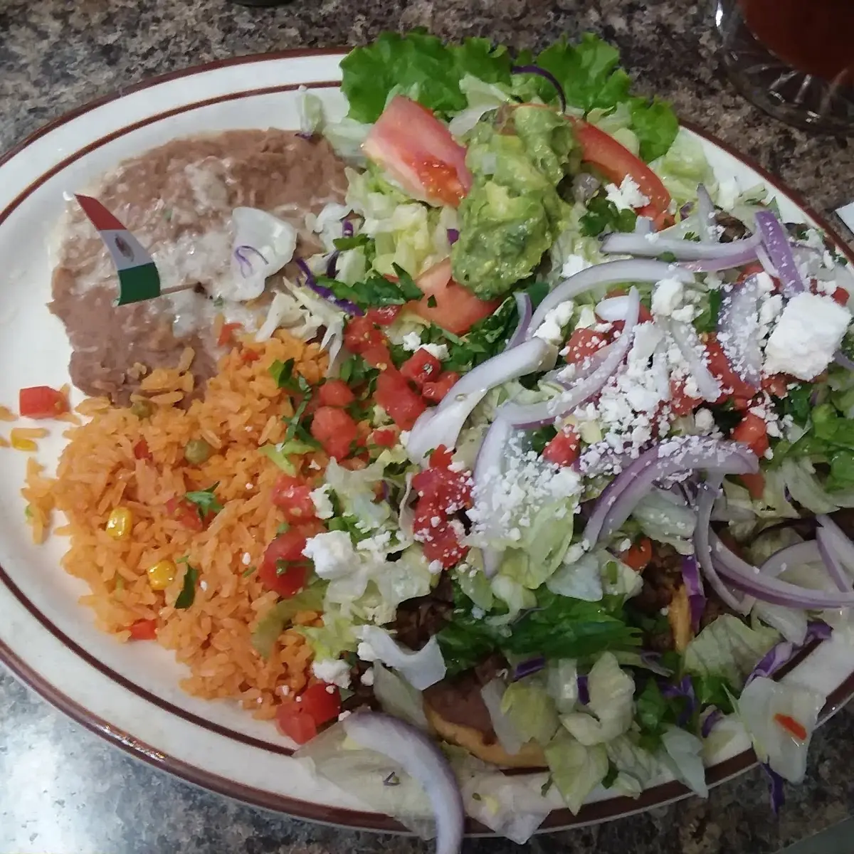 Chile Relleno and Chicken Taco