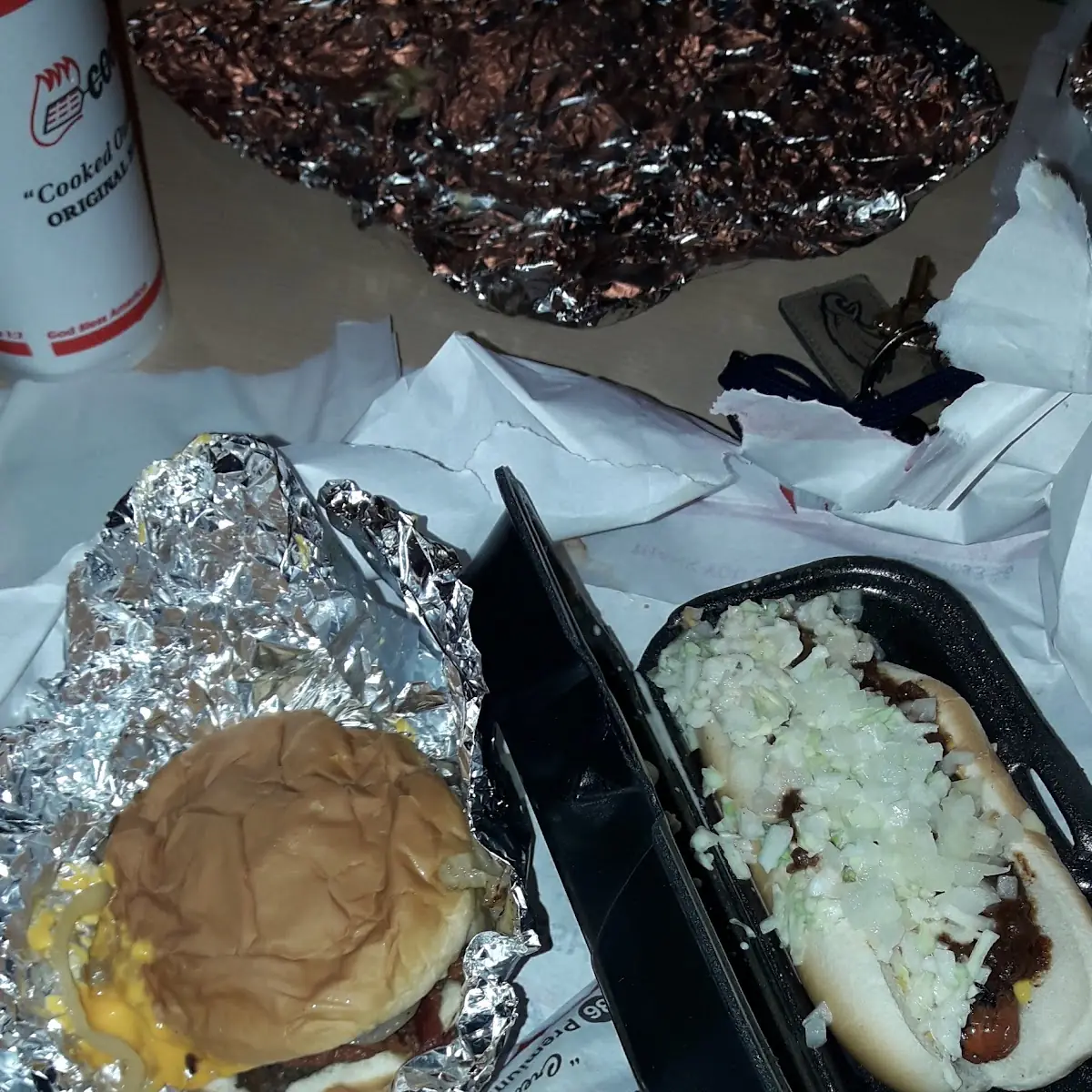 Cheeseburger & Chili Dog