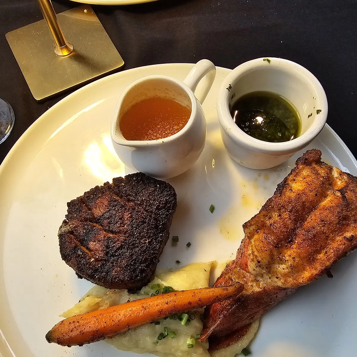 Filet Mignon and Lobster