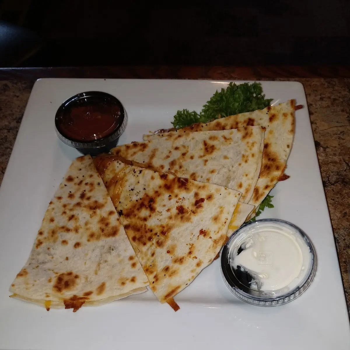 Siracha Chicken Quesadilla