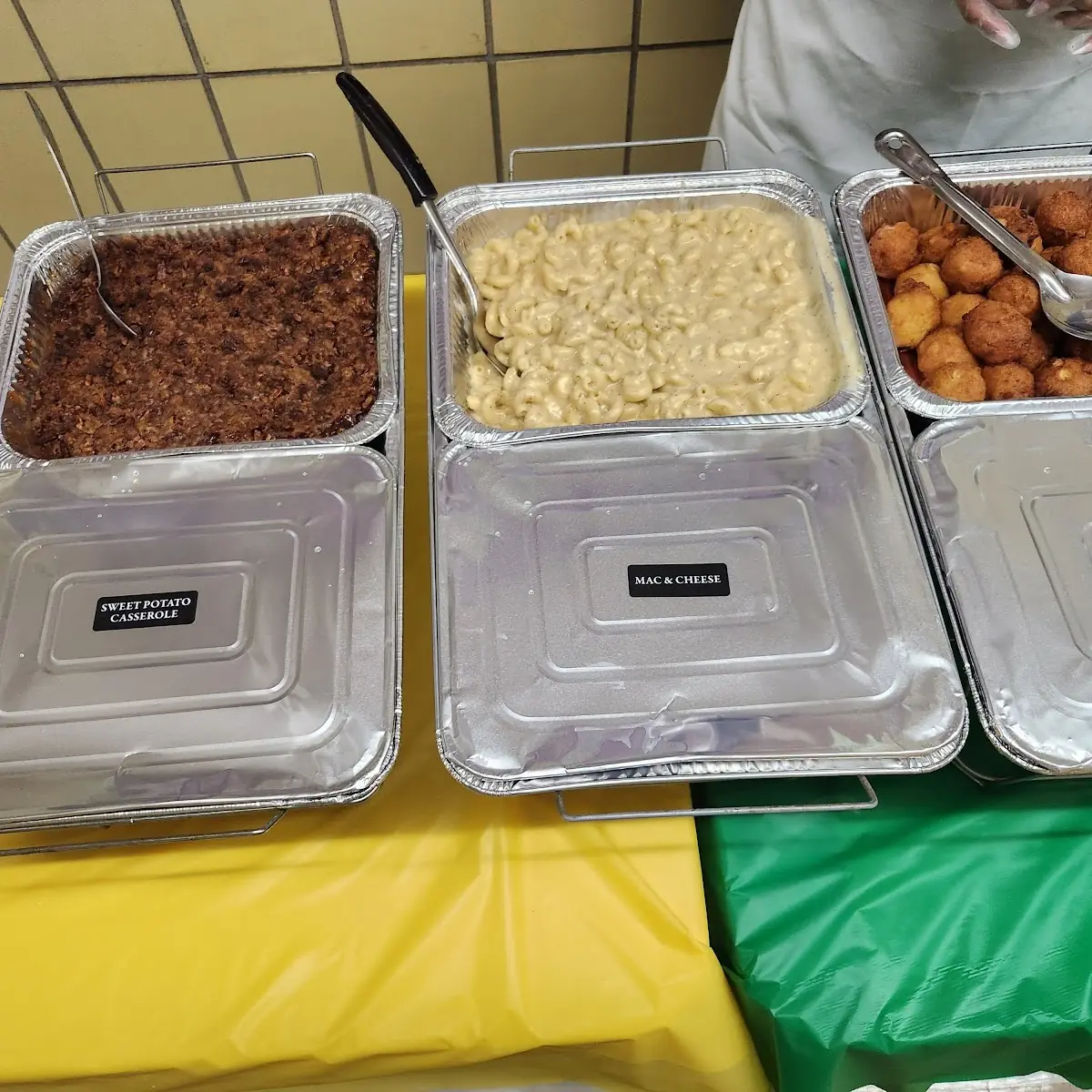 Mac and Cheese Corn Fritters Sweet Potato Cassarol