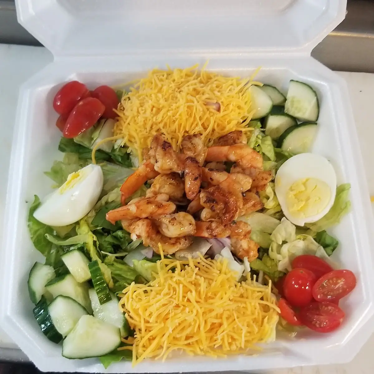 Fried Shrimp Salad