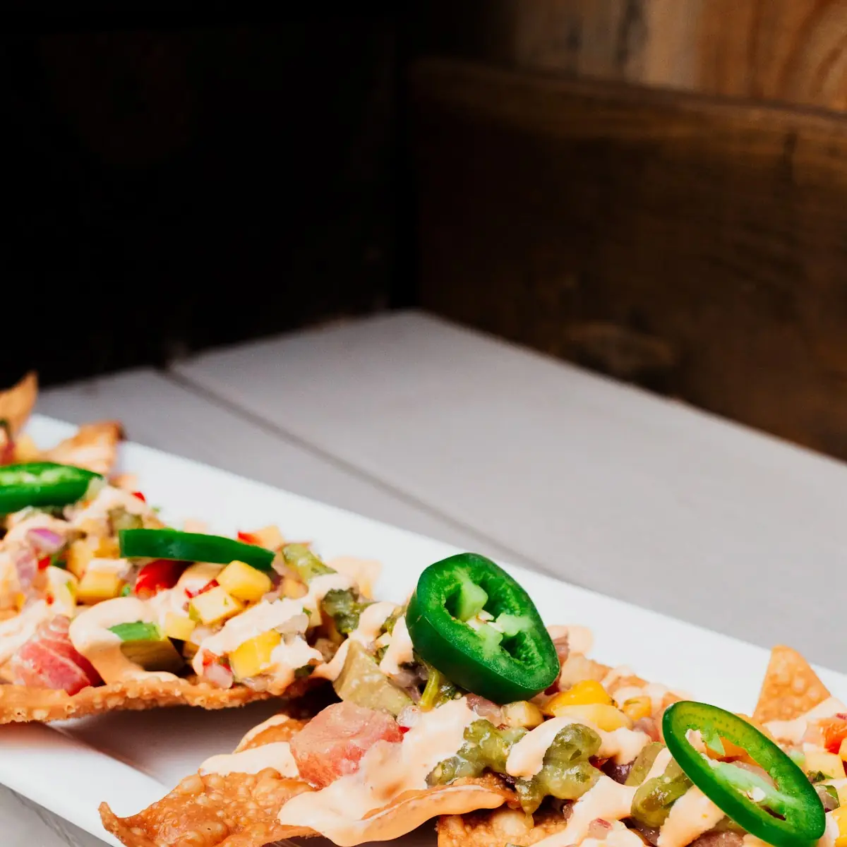 Tuna Poke Nachos