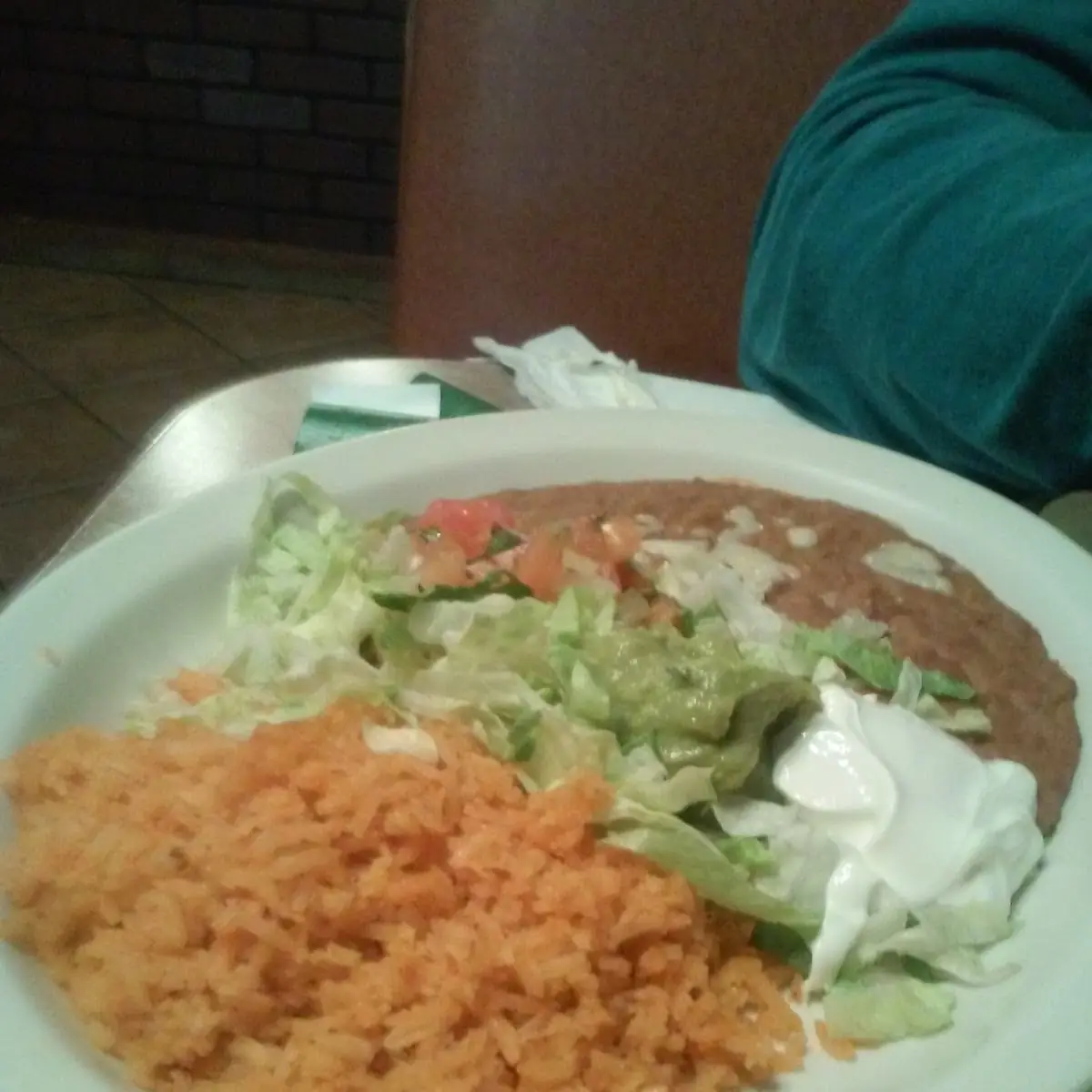 Rice Beans Guac with Salad