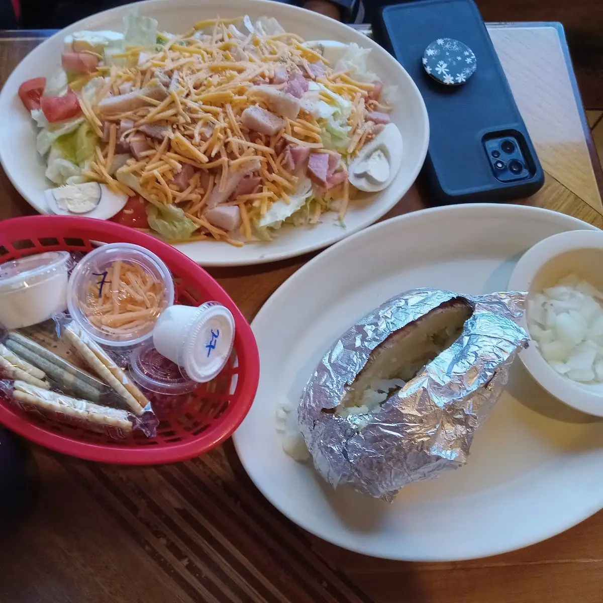 Chef Salad and Bake Potato