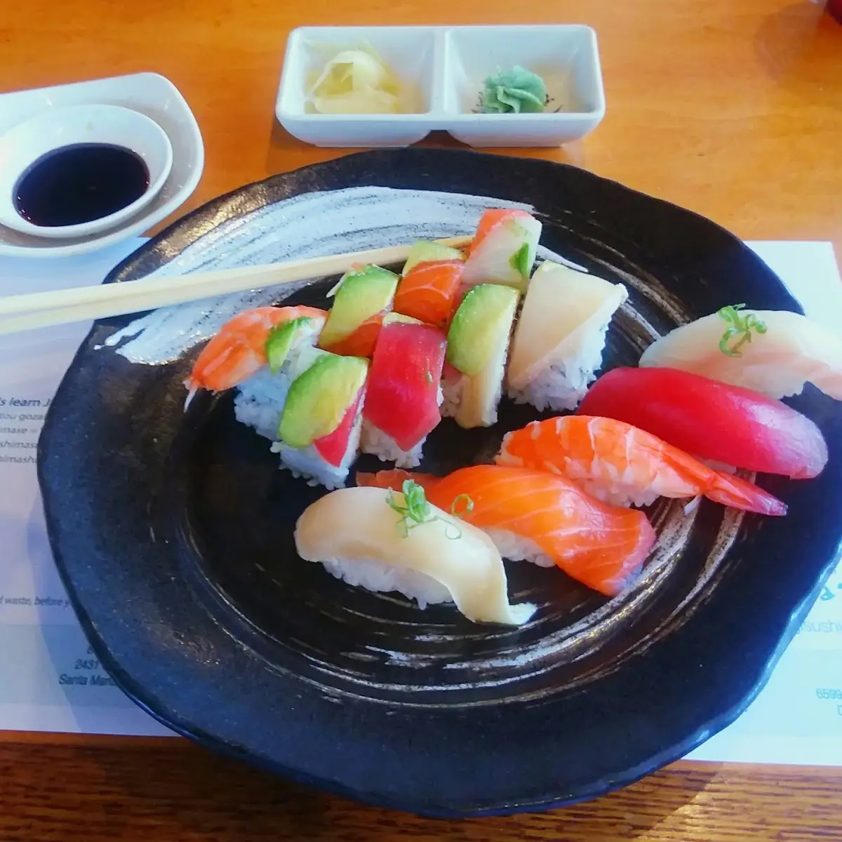 Assorted Sushi and Rainbow Roll