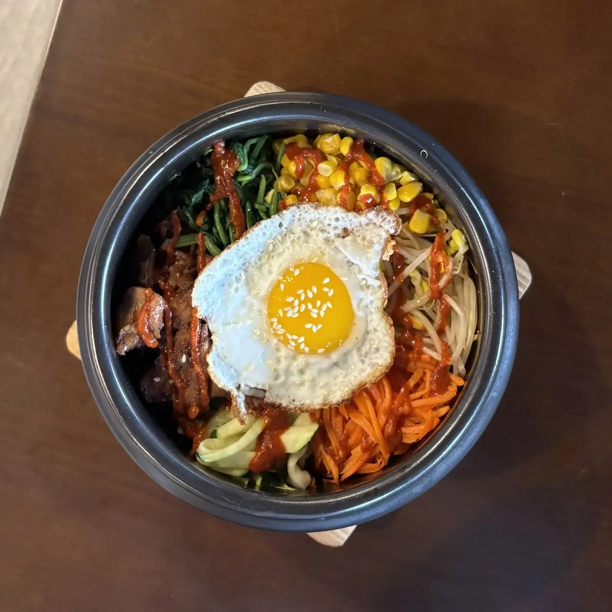 Beef Bibimbap with Fried Egg