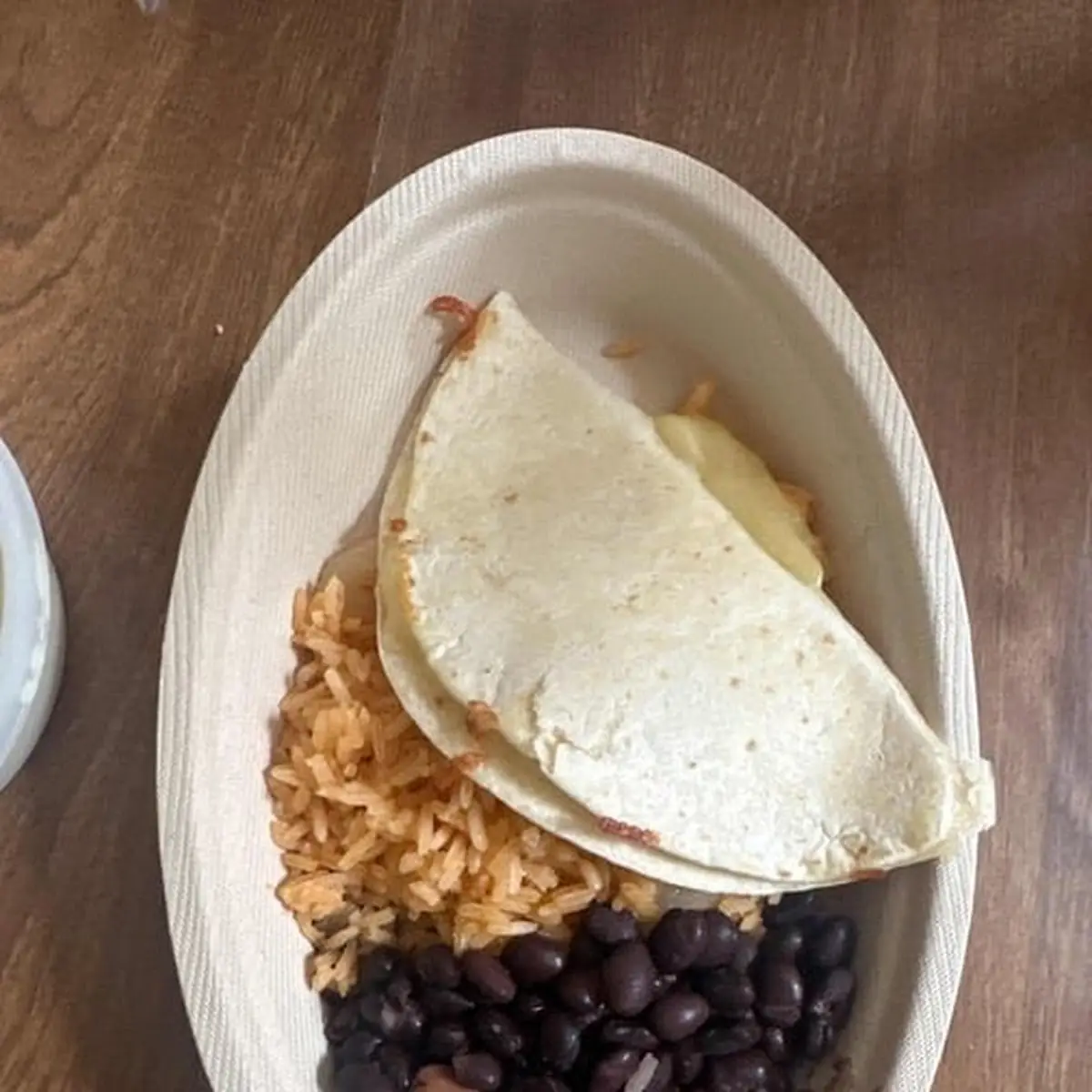 Beef Burrito with Rice and Beans