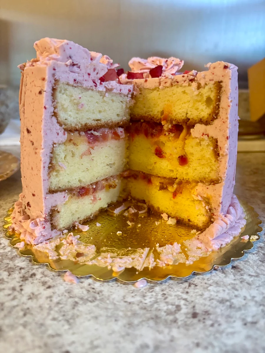 Strawberry Passion Fruit Cake