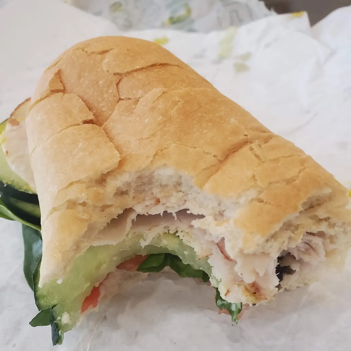 Foot Long Turkey on White