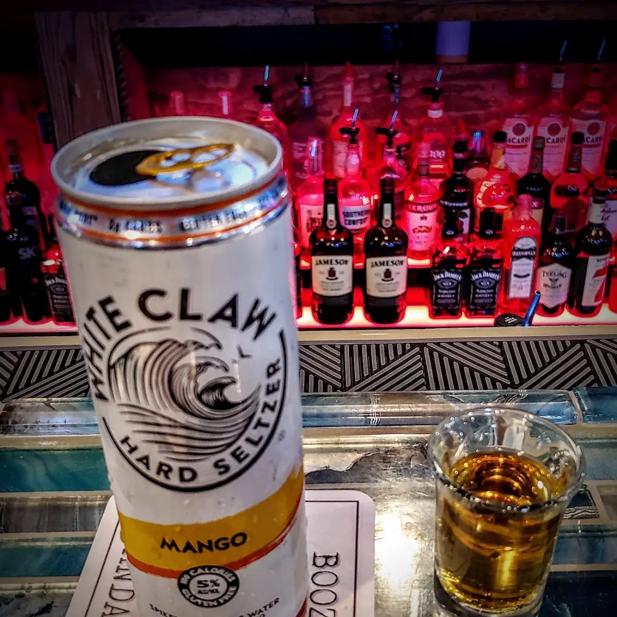 White Claw and a Shot