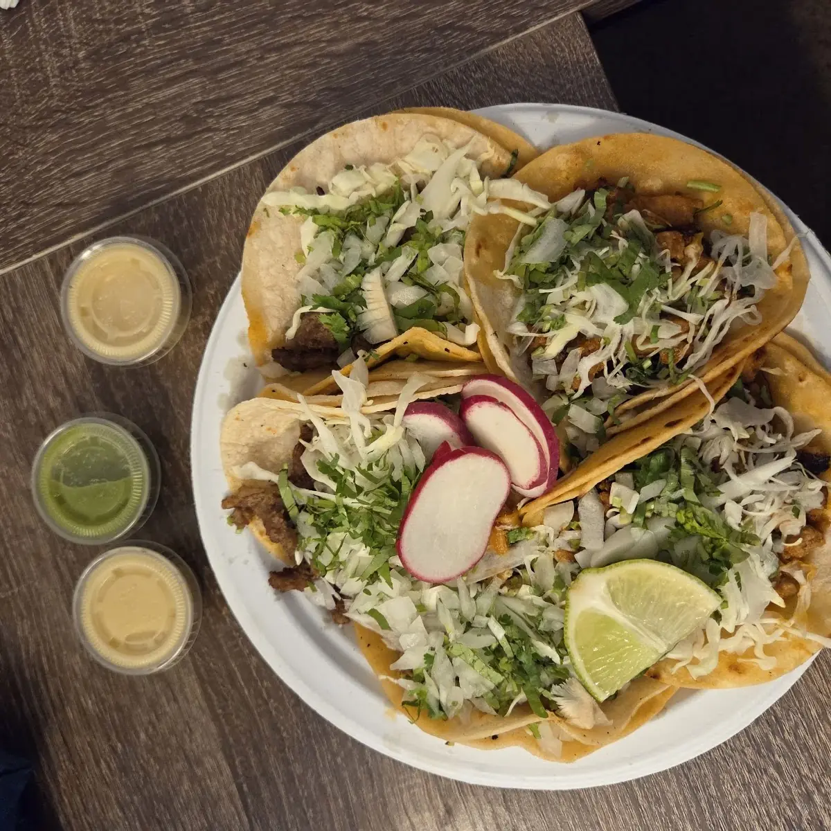 Tacos Asada Pastor Chicken Chicharron Carnitas