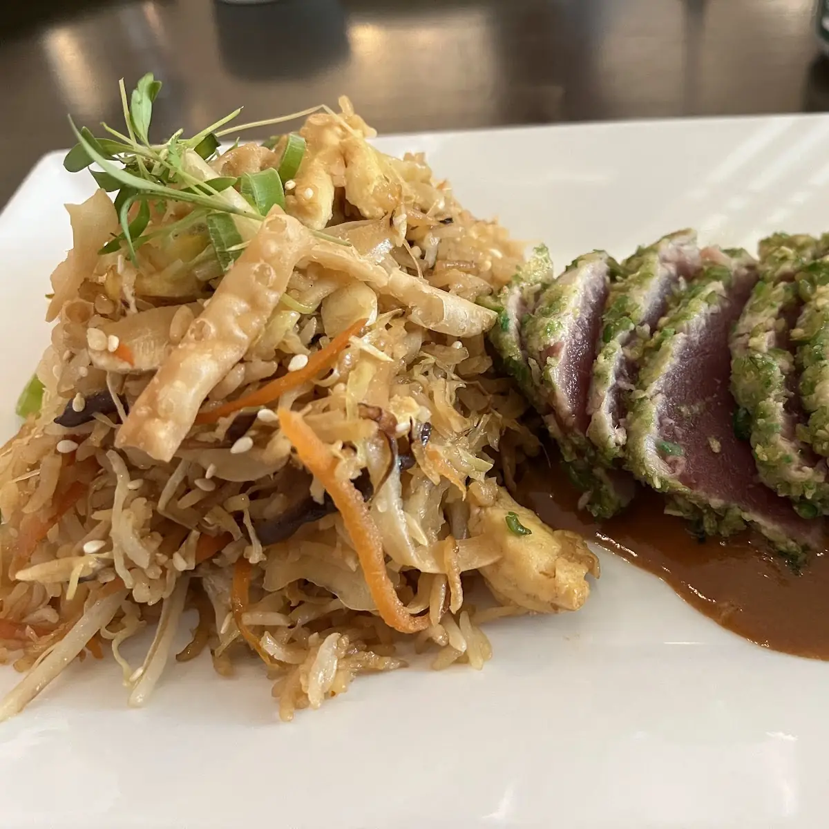 Wasabi Pea Crusted Ahi Tuna