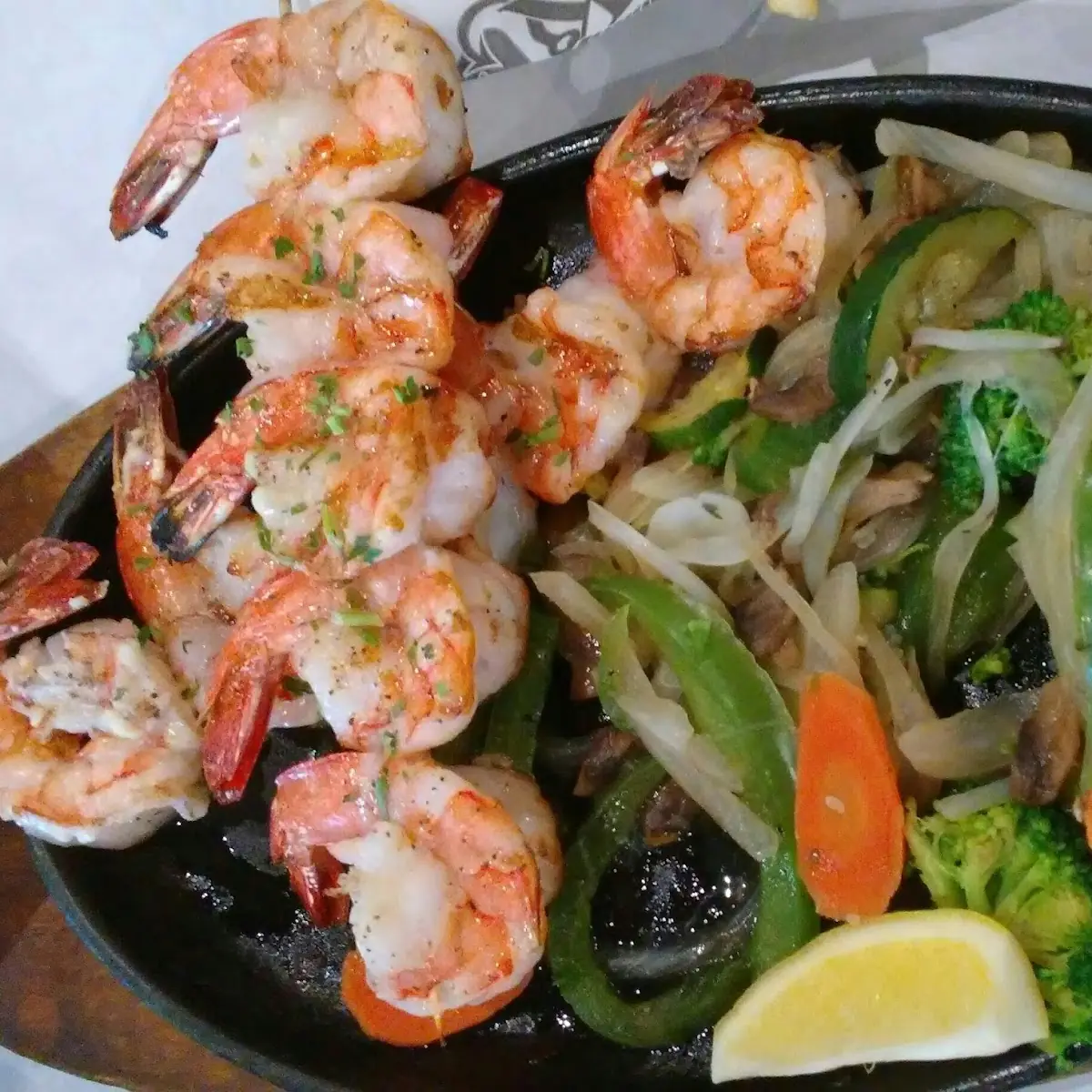 Grilled Shrimp with Vegetables