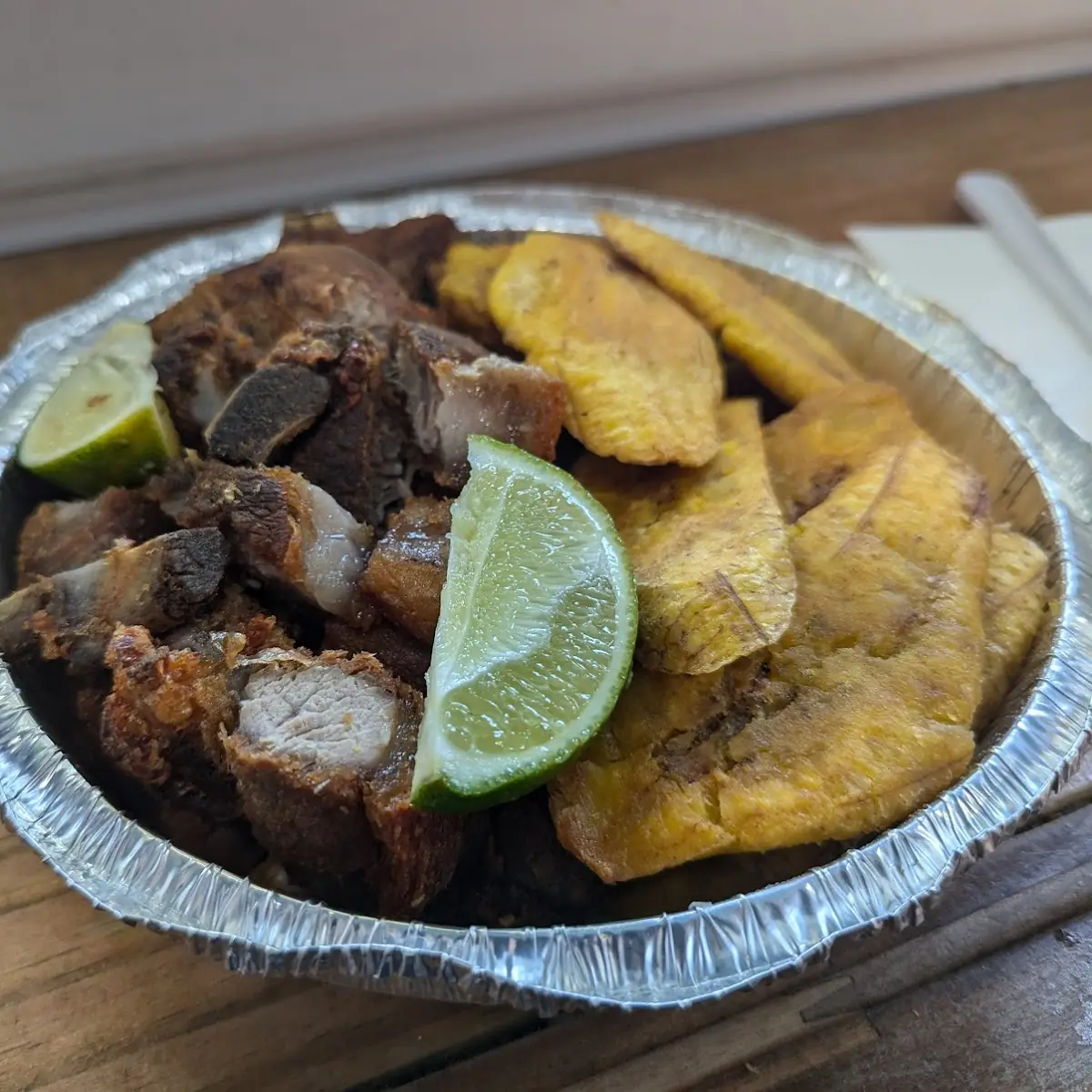 Fried Yuca Con Chicharron De Cerdo