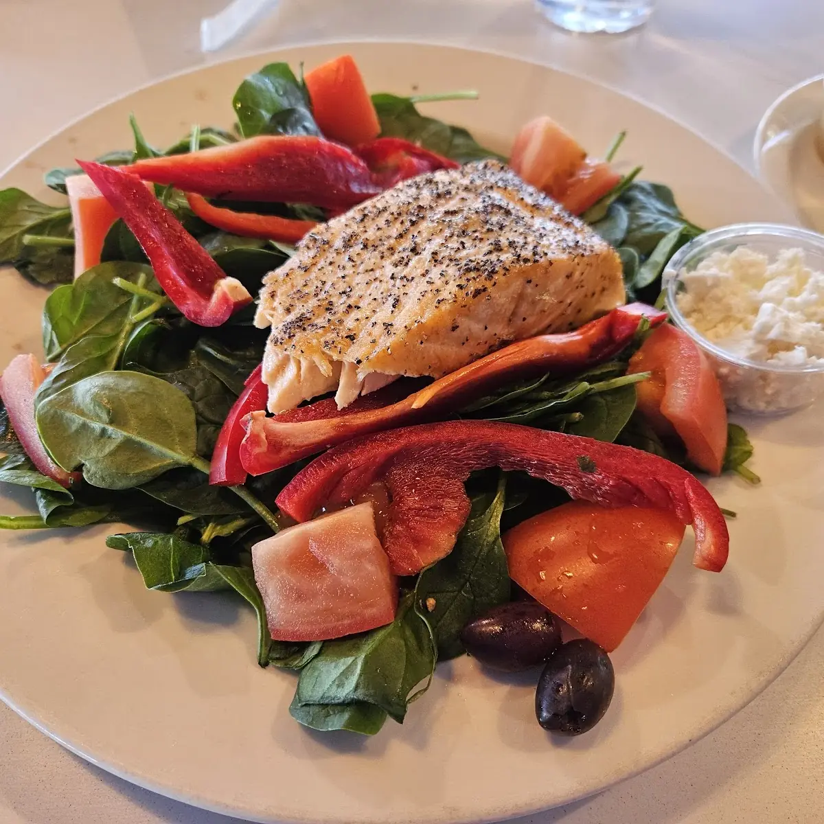 Za'Atar-Dusted Wood-Fired Norwegian Salmon Salad