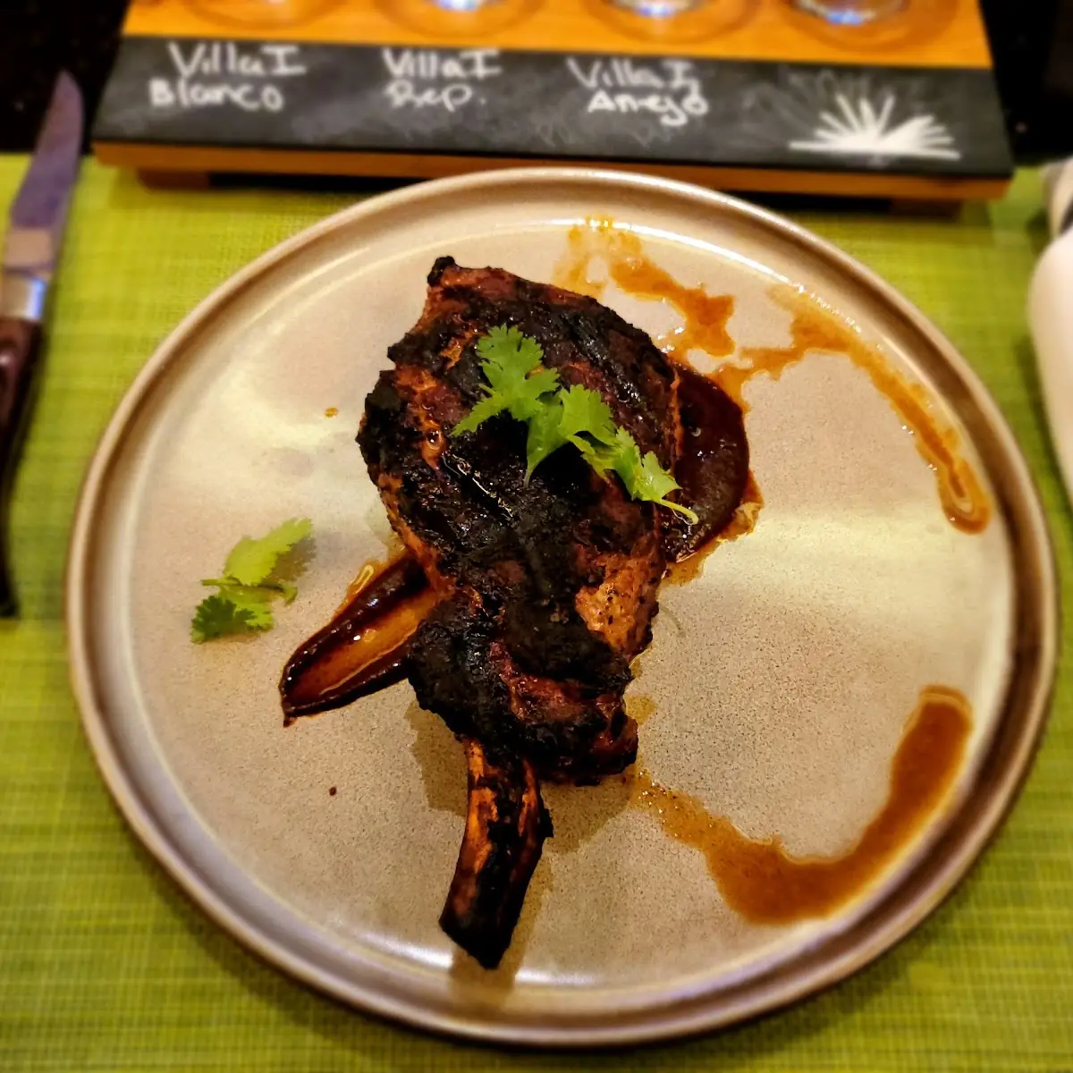 Mole Glazed Pork Chop