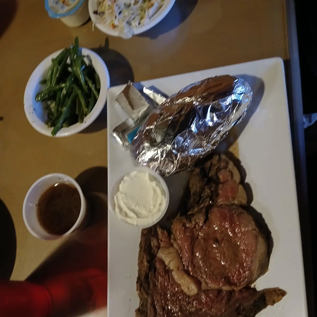 Prime Rib with Baked Potato