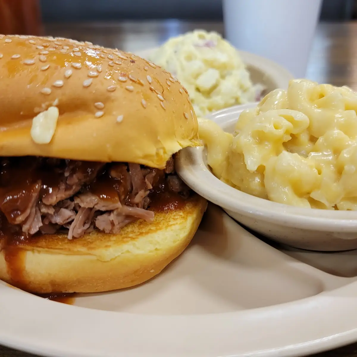 Chopped Brisket Sandwich