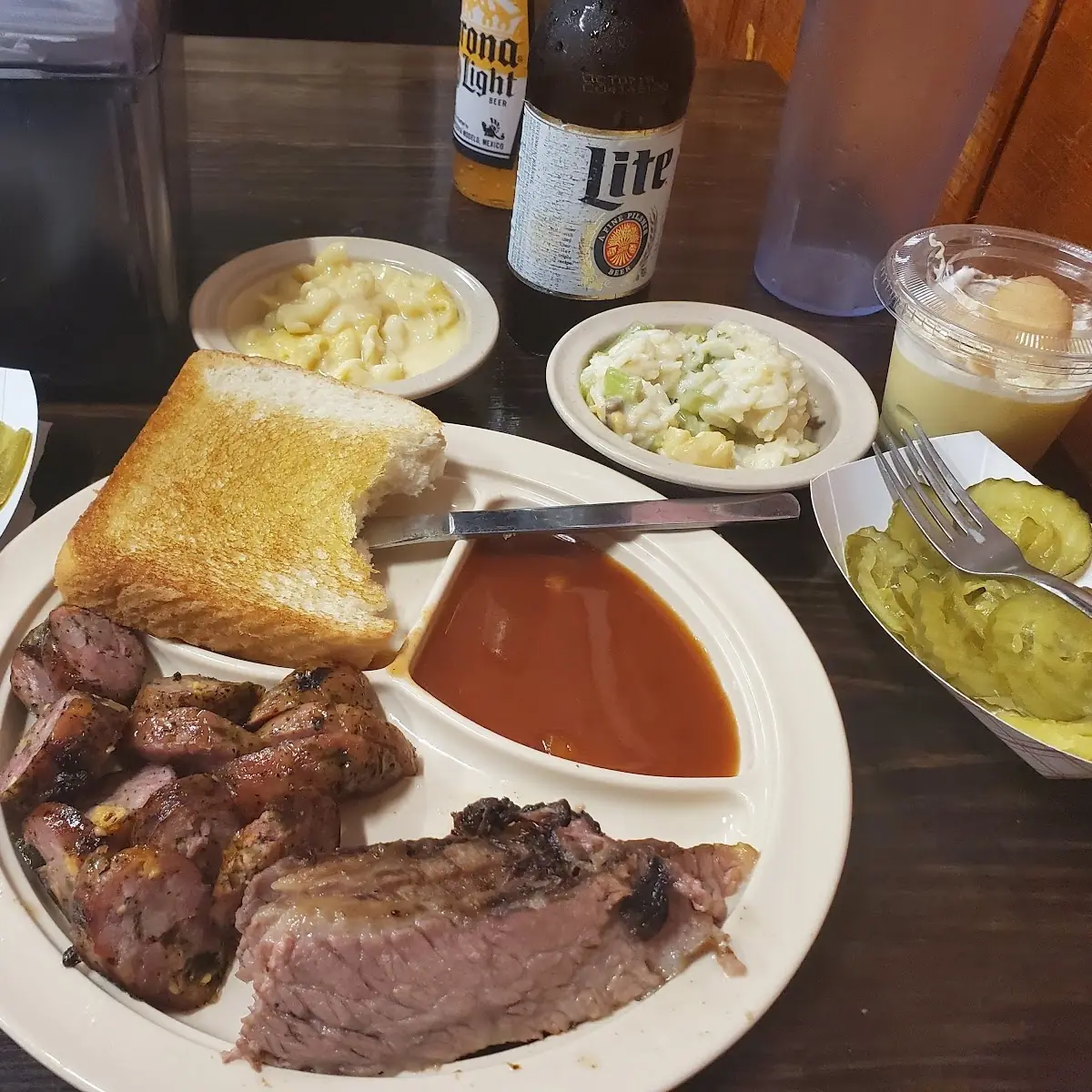 Combo Brisket Plate Two Meats