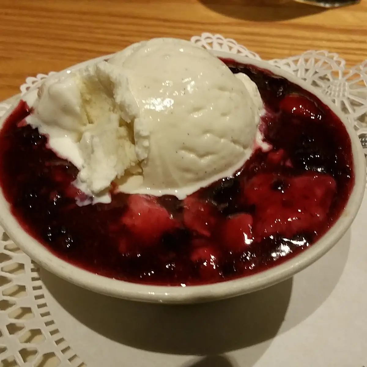 Hot Blackberry Cobbler