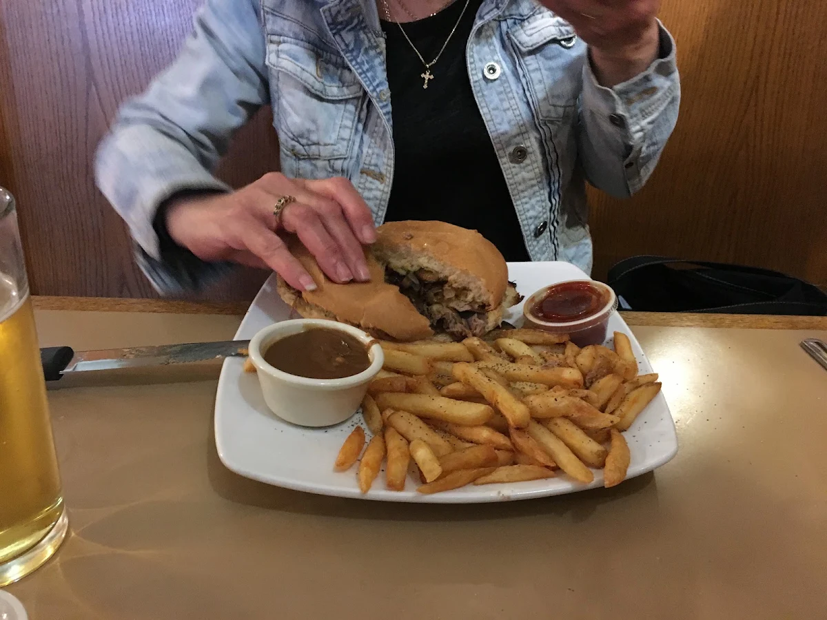 Hamburg and Fries, The Bunkhouse Restaurant (Delhi)