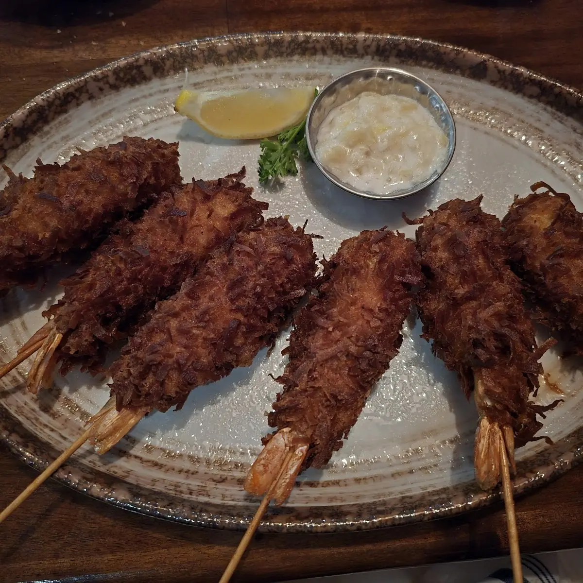 Piña Colada Coconut Shrimp