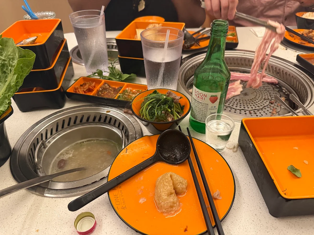 Korean BBQ Hot Pot Meal
