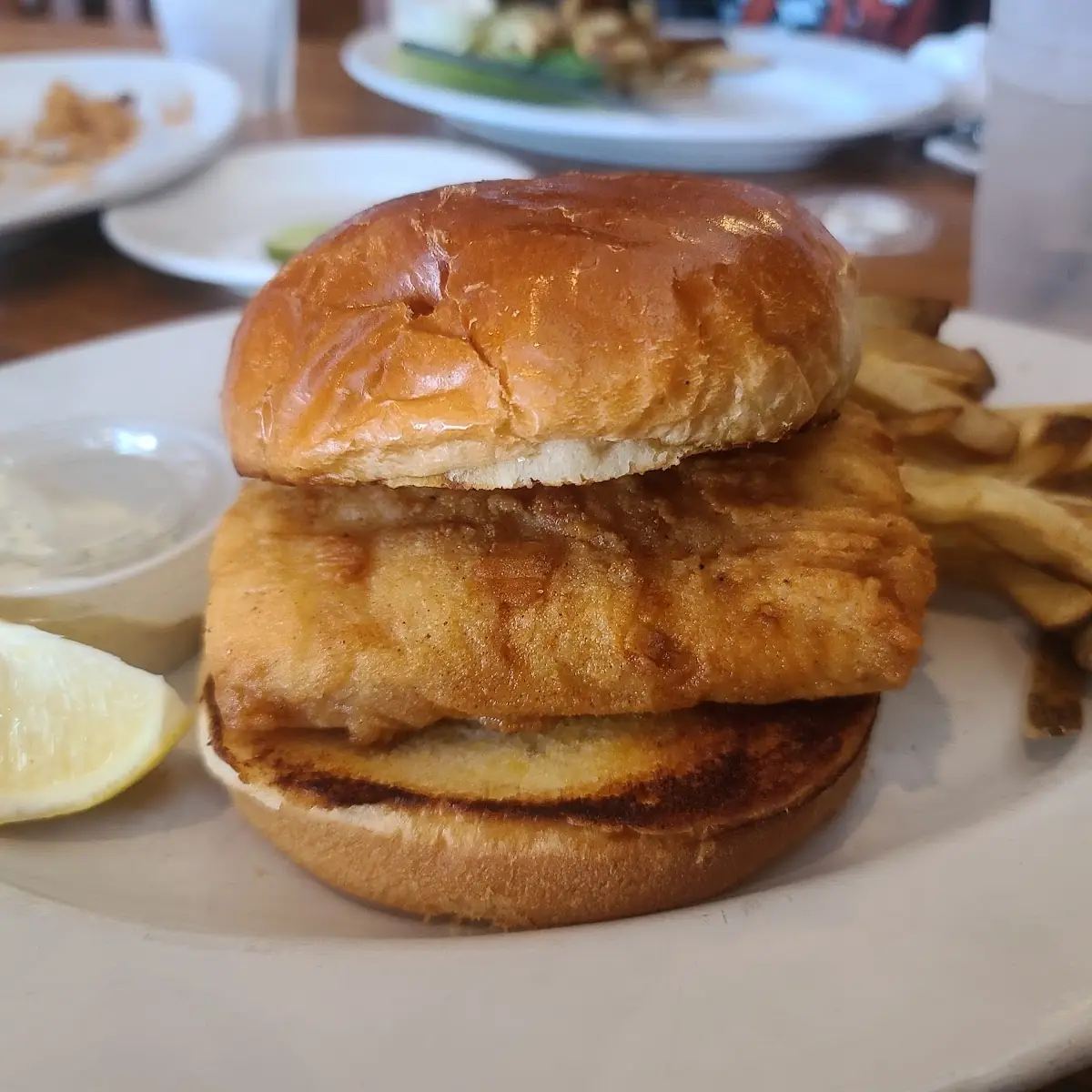 Fish Sandwich and Fries