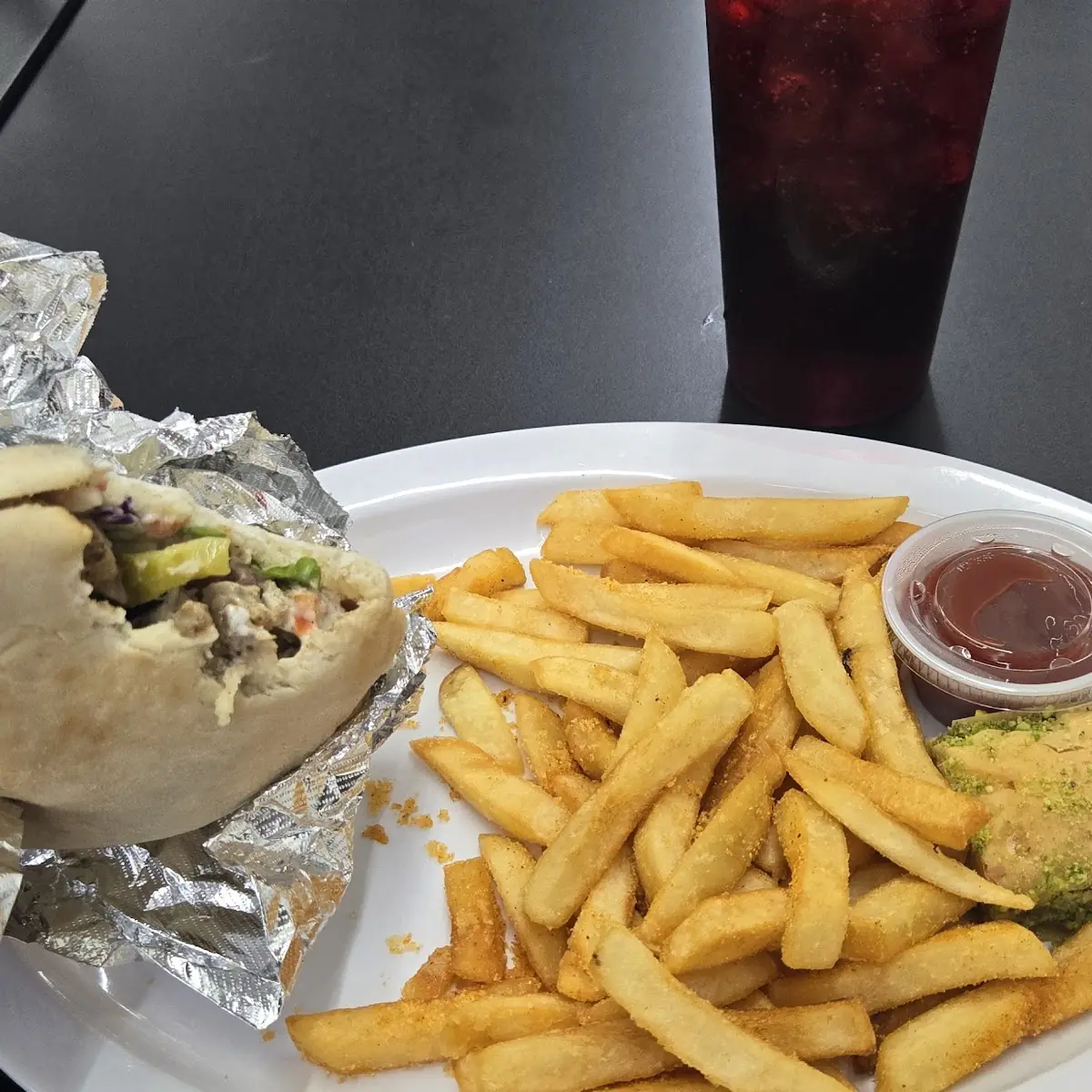 Shawarma Combo Hummus Plate