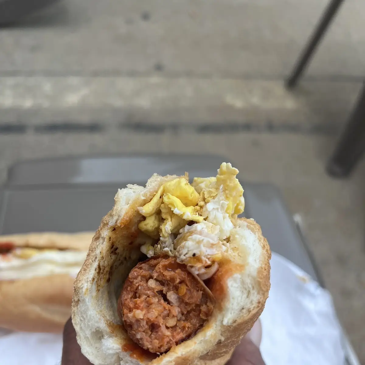 Hot Sausage Egg and Cheese