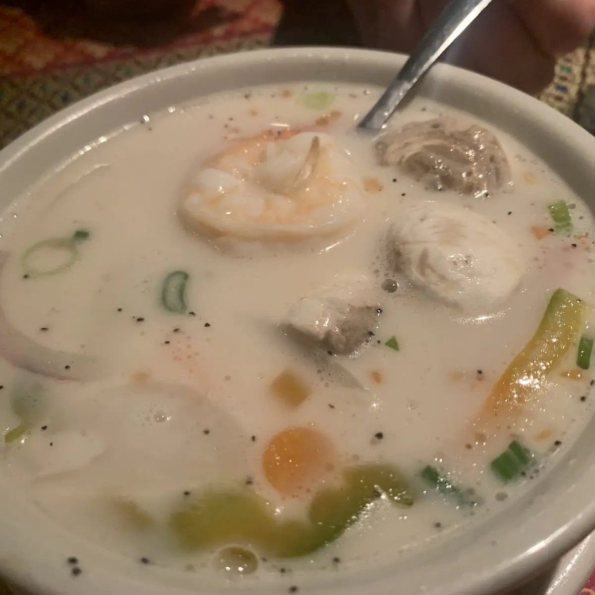 Tom Kha Soup with Shrimp