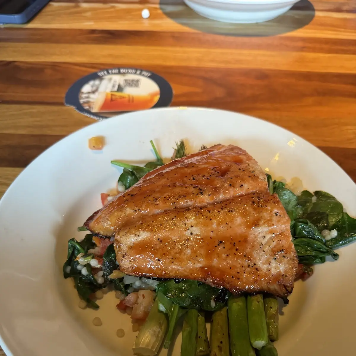 Enlightened Cherry Chipotle Glazed Salmon