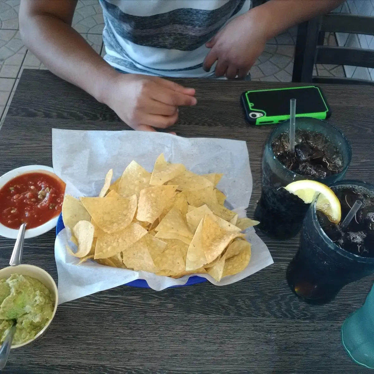 Guacamole Chips and Salsa