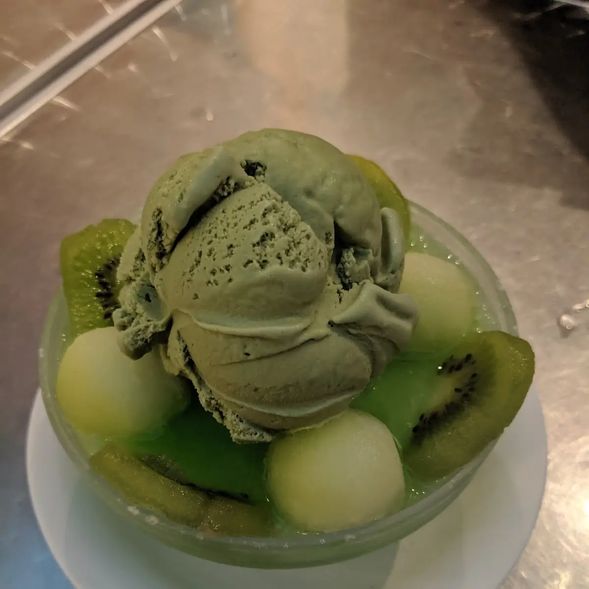 Grass Jelly Ice Cream Matcha
