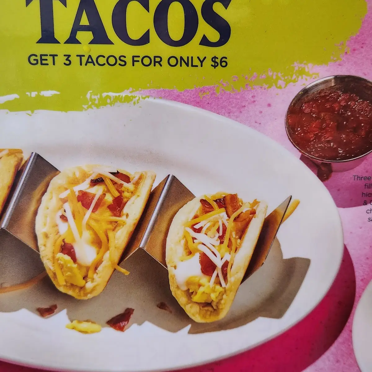 Bacon Egg & Cheese Anytime Tacos