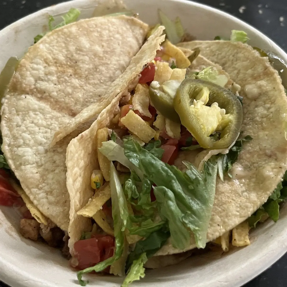 Three Chicken Tacos