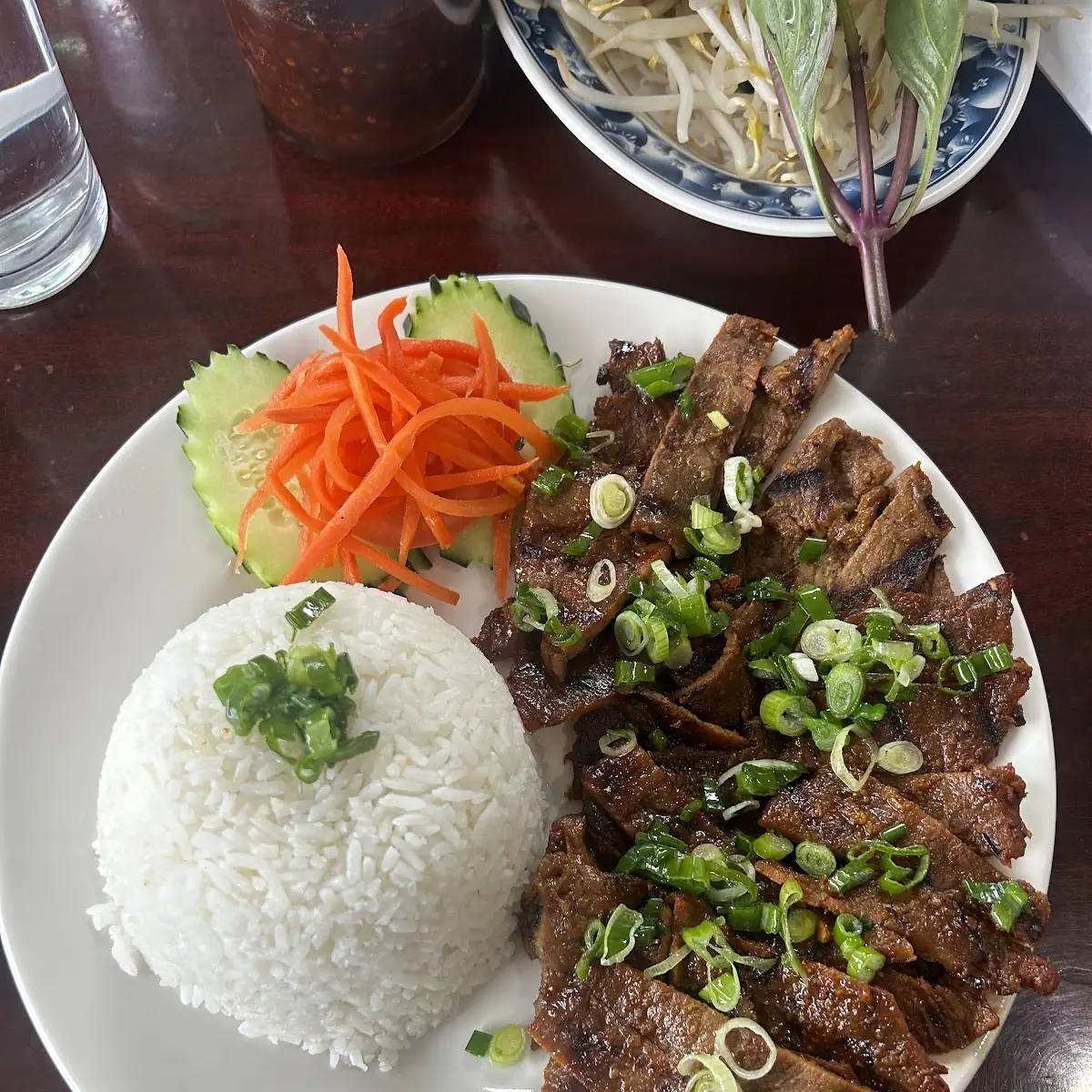 Grilled Beef with Steamed Rice