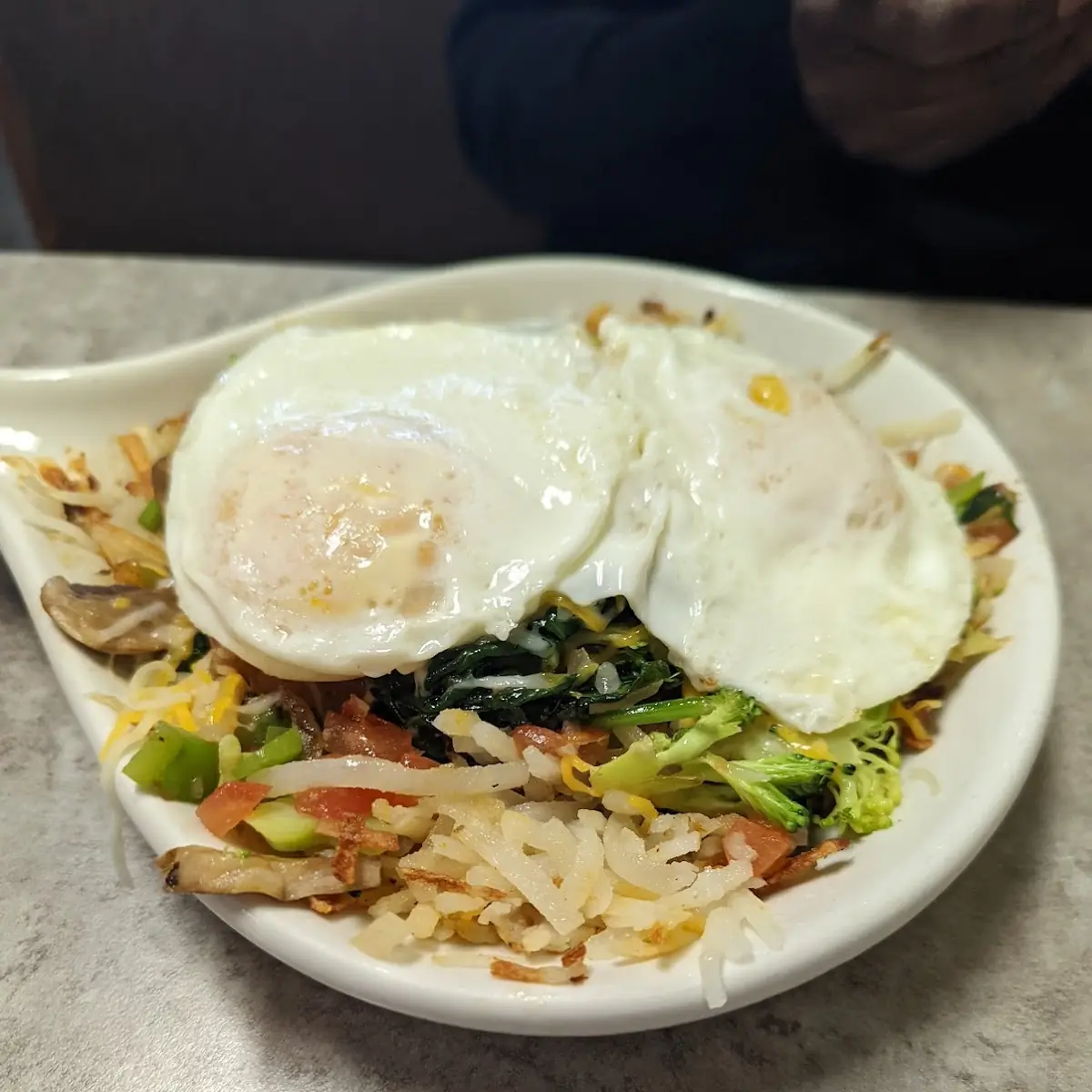 Egg over Easy Veggie Skillet