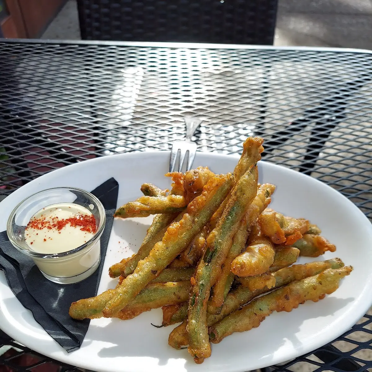 Battered Green Beans Garlic Aioli