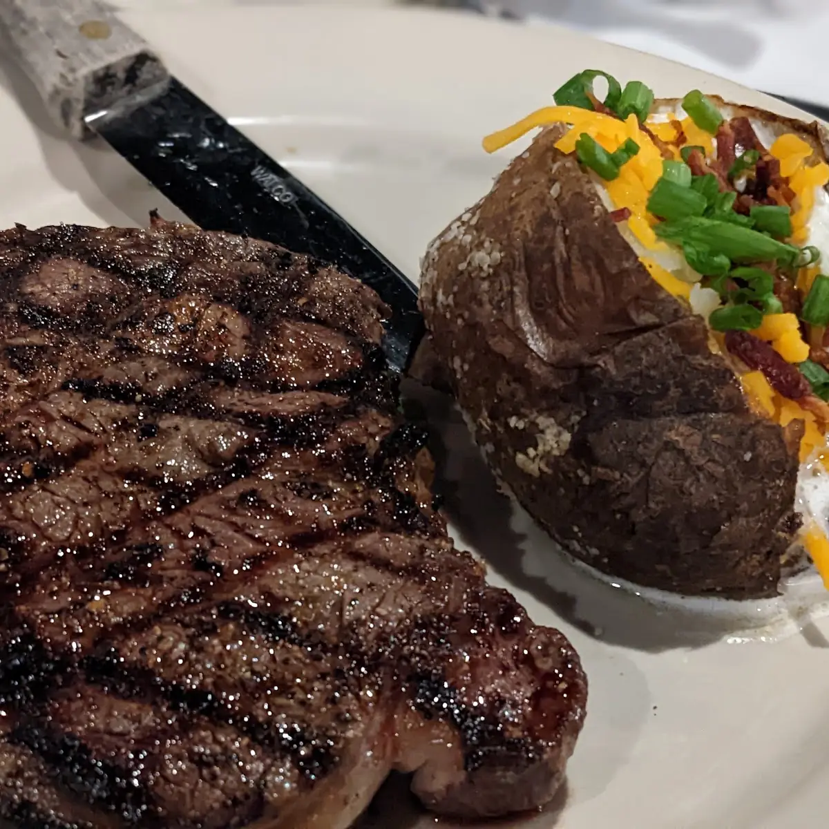 Filet and Baked Potato