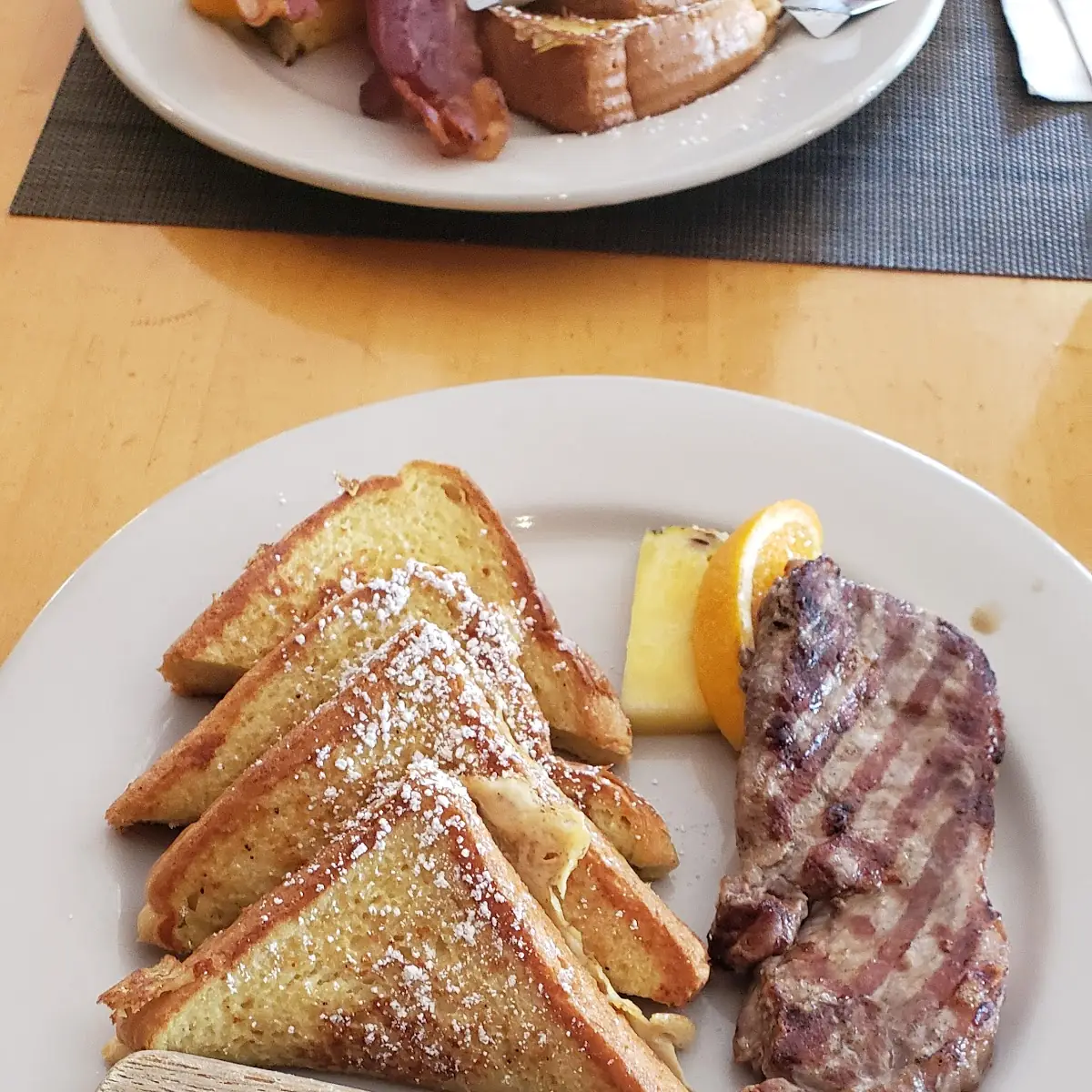 French Toast and Steak Breakfast