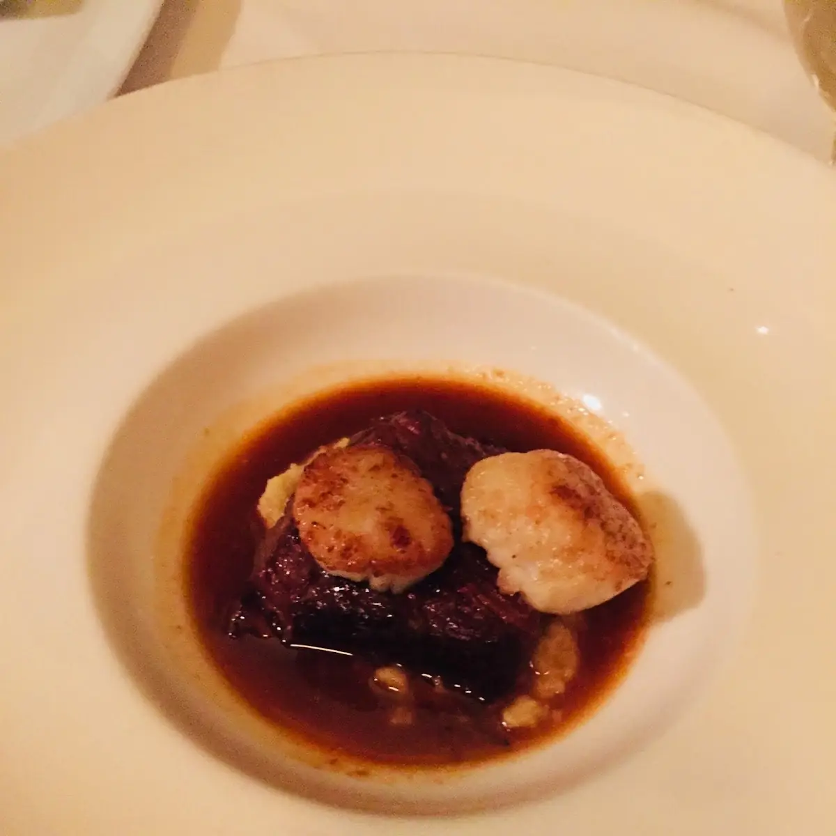 Short Rib and Scallop Appetizer