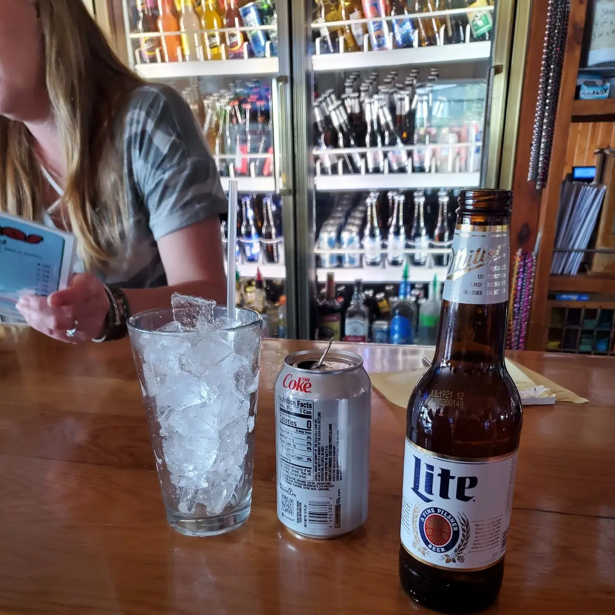 Diet Coke and Miller Light Beer