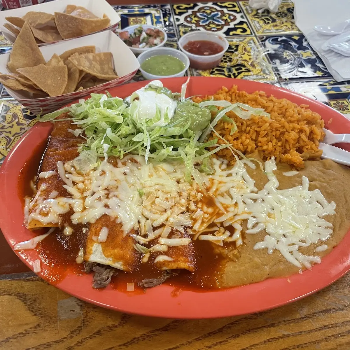 3 Enchilada Plate