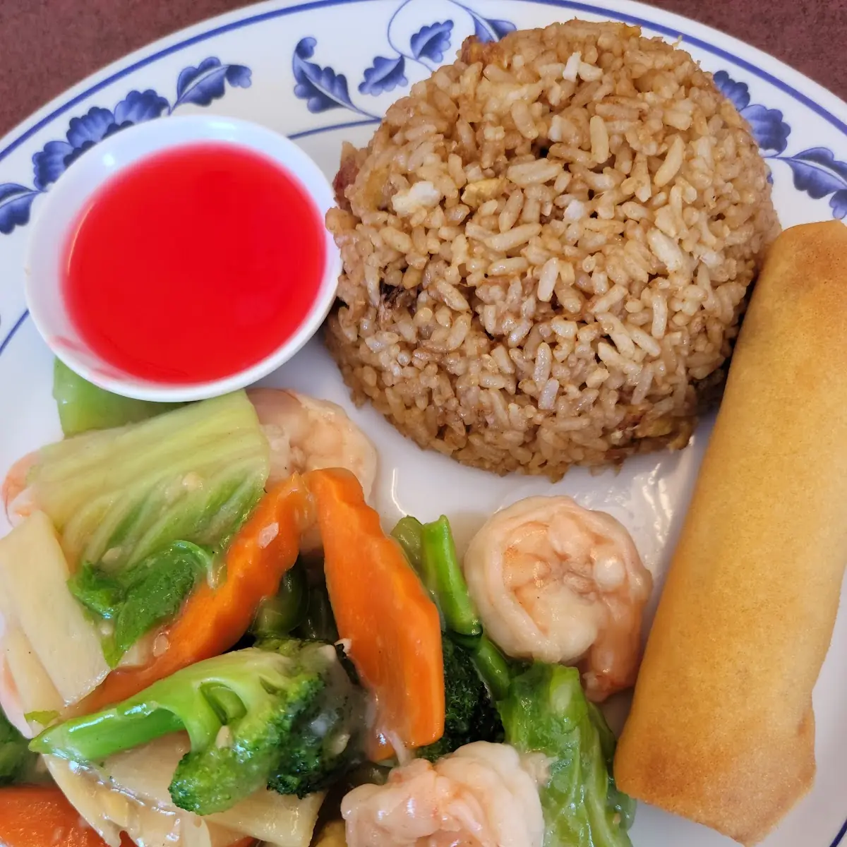 Shrimp with Mixed Vegetables Lunch Special