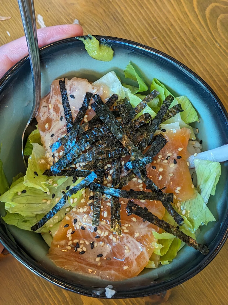 Spicy Salmon Don, Tsukuyomi Ramen - Mile End