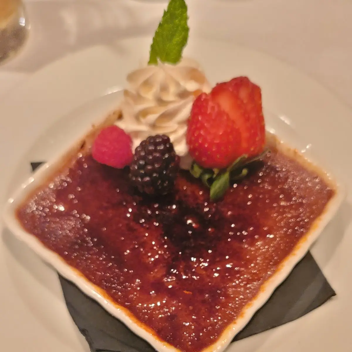 Chocolate & Frangelico Créme Brulee