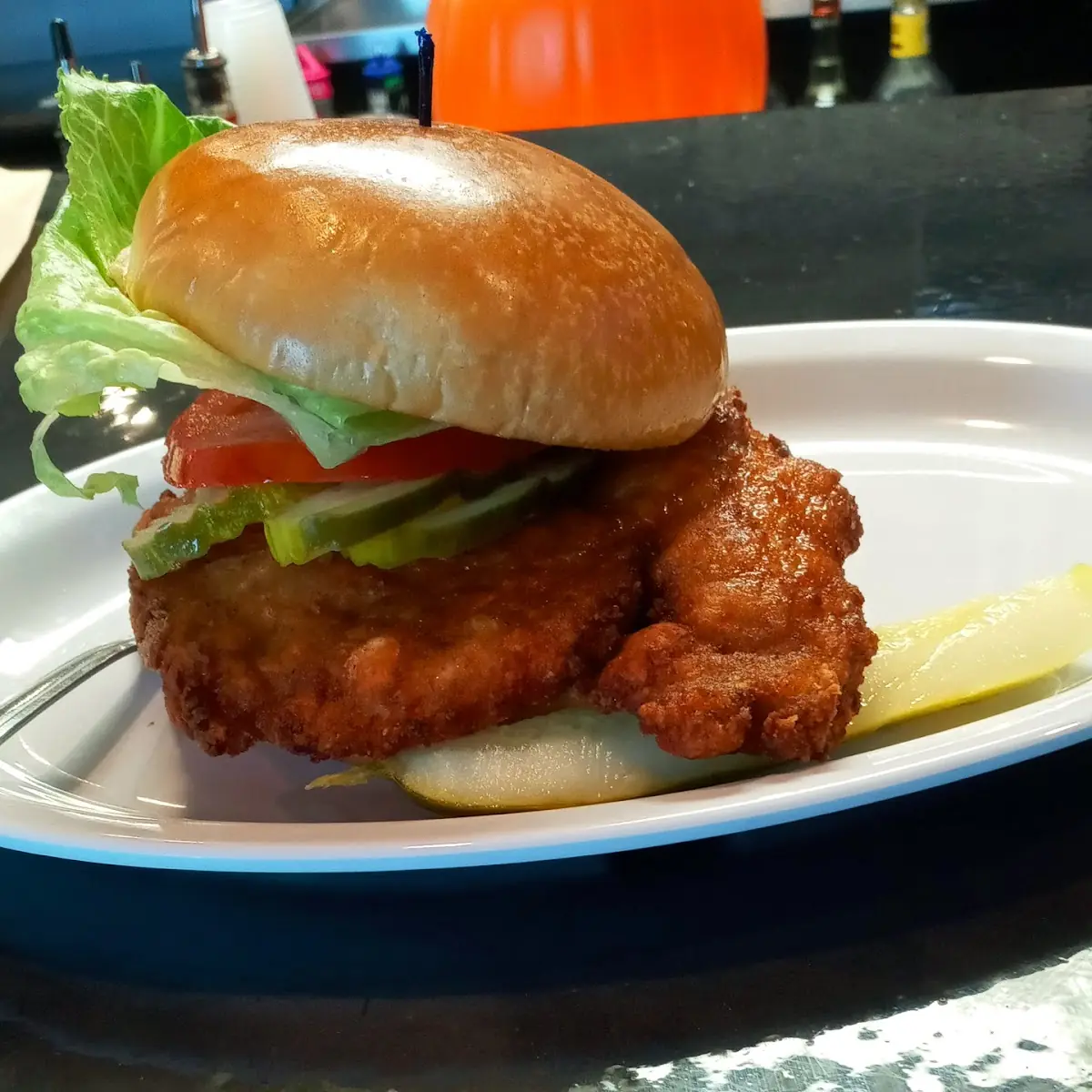 Deep Fried Tenderloin Sandwich