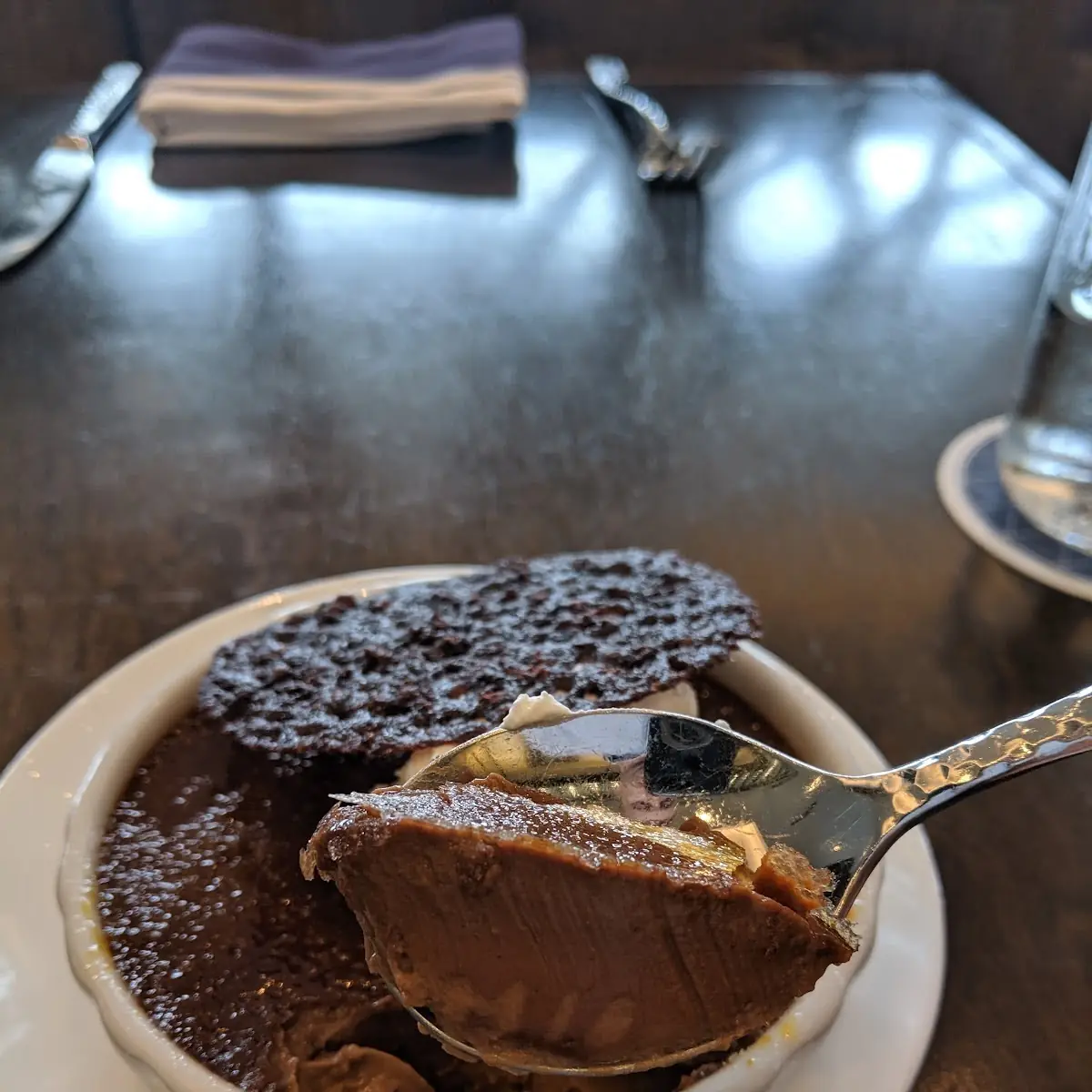 Dark Chocolate Crème Brulee